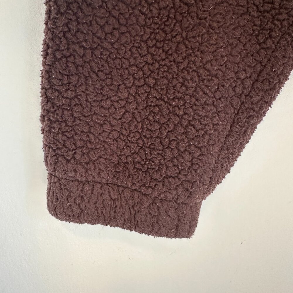 Sunday Best Brown Sherpa Button-Up Jacket - Picture 6 of 8